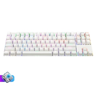 dmessi mini teclado compatible con bluetooth inalámbrico dual modo 87 teclas rgb teclado mecánico kailh caja interruptor para teléfono tablet teclado (7)