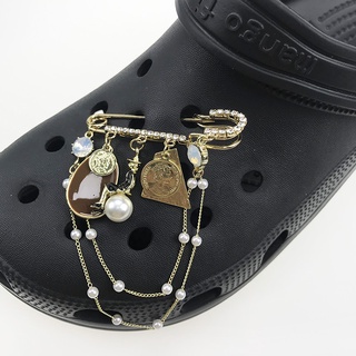 Pin oso perla colgante Crocs cadena Jibbitz para Crocs zapatos accesorios hebilla zapatos Jibbitz Charm (4)