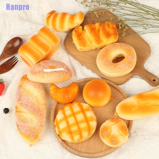 HanPro> 1 pieza de simulación de pan de Pu tostada Donuts de aumento lento exprimir juguetes de alivio del estrés