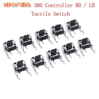 whalesfallhb 10pcs rb/lb parachoques botón táctil interruptor para xbox one xbox 360 controlador