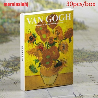 {morninsinhj} 30sheets/lote Van Gogh postales vintage Van Gogh pinturas postales/tarjeta de felicitación MMME