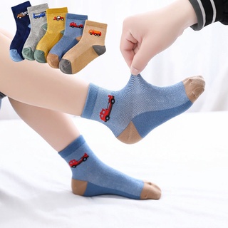 Calcetines para niños, calcetines de algodón【5/10 pares de calcetines para niños de verano/calcetines de malla fina transpirables