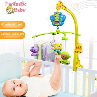 Fbaby_musical cochecito de bebé recién nacido juguetes sonajeros cuna colgando campana juguetes móviles