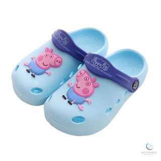 Peppa Pig Children Garden Shoes Baby Boys Girls Summer Cartoon Anti-Skid Indoor Slippers (7)