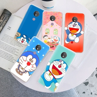 Tr141 Doraemon funda Motorola Moto G7 Plus G8 Power Lite G9 Play funda transparente