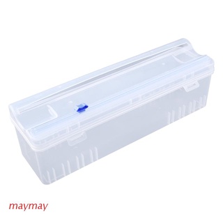 MAYMA Kitchen-Dispensador De Plástico Para Envoltura De Alimentos , Papel De Aluminio Con Cortador Seguro Para El Hogar (1)