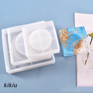 Kiki - molde de resina epoxi, diseño cuadrado, cenicero, silicona, manualidades, herramienta