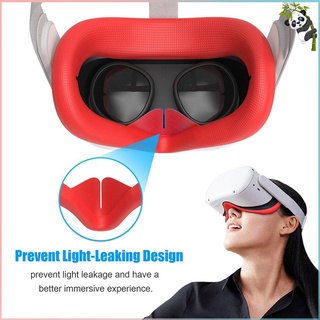 Silicona máscara de ojos cubierta de almohadilla para Oculus Quest 2 auriculares transpirables Anti-sudor de luz bloqueo de ojos cubierta
