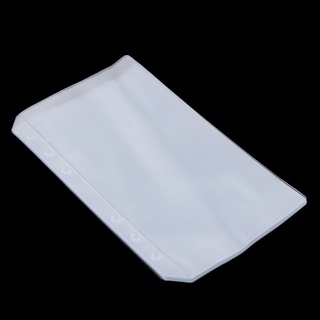 [mejor Maquillaje] 10 piezas duraderas de PVC carpeta bolsillos hoja suelta cuaderno recambios organizador de relleno para documentos cuadernos tarjetas, Semi