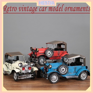 colección vintage modelo de coche escultura de metal arte arte decoración del hogar accesorios de adorno
