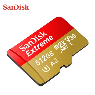 [listo stock] tarjeta de memoria sandisk micro sd de lectura rápida de 512 gb