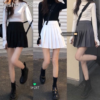 cintura alta todo-partido delgado plisado falda vestido de verano 2021 nuevo estilo universitario coreano una línea de falda negra falda corta falda