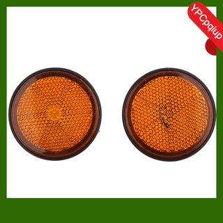 4x reflectores reflectantes redondos para motocicleta/motocicleta Universal/naranja (3)