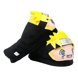 Dibujos Animados Anime Naruto Shippuden Uzumaki Zapatillas De Felpa Invierno Interior Caliente Zapatos (6)