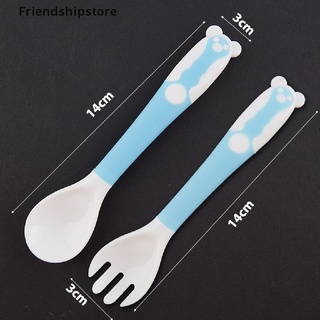 [friendshipstore] juego de 2 cucharas para bebé/cuchara/cuchara/cuchara/utensilios flexibles para alimentación cl