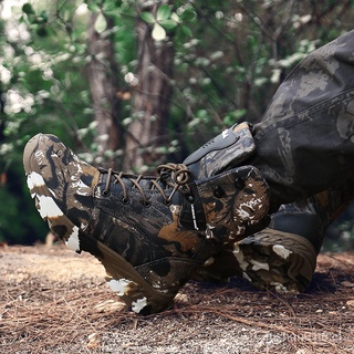 jungle camuflaje super ligero botas de combate sfb táctica de lona transpirable botas de combate alta parte superior al aire libre impermeable zapatos de senderismo (6)