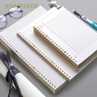 Jenniferdz A4 A5 B5 hoja suelta cuaderno 26 agujeros diario bloc de notas interior de papel núcleo 60 hojas suministros escolares de oficina rejilla Cornell línea de papel papelería recarga espiral carpeta página planificador