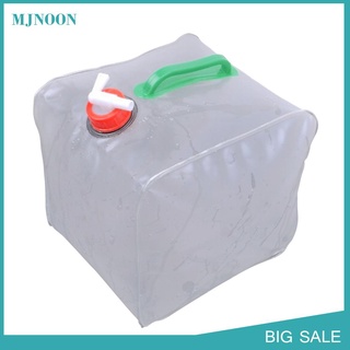mjnoon 20l pvc plegable contenedor de agua bolsas al aire libre camping porta agua cubo