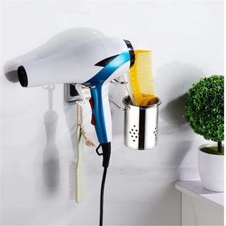 bzs - organizador de almacenamiento para secador de pelo, montado en la pared, soporte para colgar en el baño