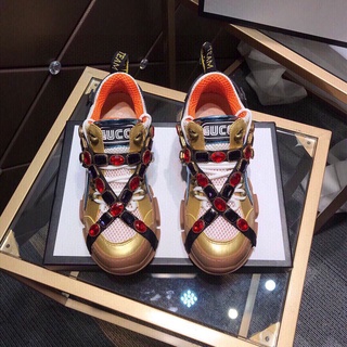 [Mall] Precio Más Bajo Gucci old shoes women's 2020 Nuevo co-branded Zapatillas retro Viejos Zapatos De Hombre
