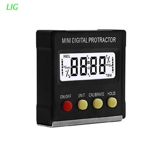 LIG Mini Electronic Digital Display Magnetic Digital Inclinometer Protractor Slope Level Measuring Instrument