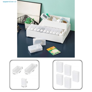 spywarelove- Large Space Data Cable Storage Box Desk Moisture-proof Frosted Charging Cable Organizer Box Waterproof for Home