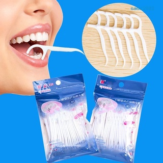 sasa 30 piezas de hilo dental elástico para niños, limpiador interdental, herramienta de cuidado oral (2)