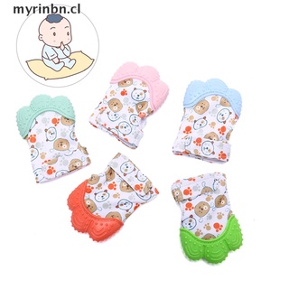 [myrinbn] 1pcs guantes mordedores de bebé chirriante moler dientes cuidado oral recién nacido mordedura masticar juguetes cl (1)