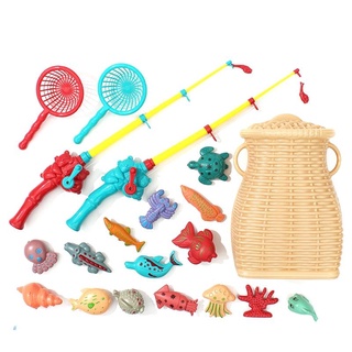 ii juego de pesca para niños magnético de pesca piscina de agua juguete para niños