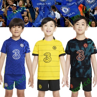 jersey/camiseta de fútbol chelsea home 21-22 para niños de alta calidad