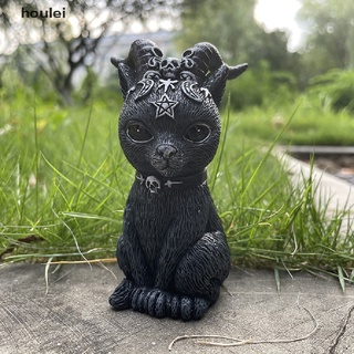 [houl] Figura mágica De Resina De Gato/decoración Pug/perro/monster Para decoración De regalo De Halloween