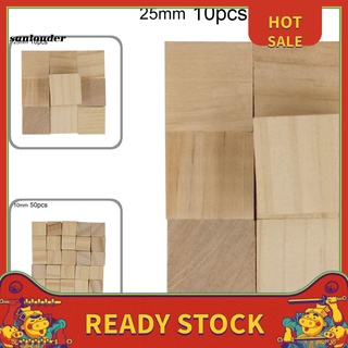 sl 50 pzs/20 pzs/10 botones simples cuadrados de madera para costura manualidades scrapbooking diy