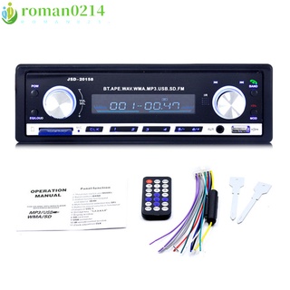 roman0214 Car Radio Stereo Player Digital Bluetooth Car MP3 Player FM Radio Stereo Audio Music USB/memory card with In Dash AUX Input