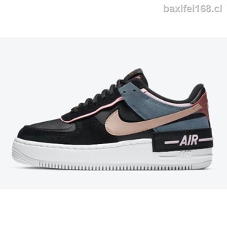 CU5315-001 Nike1 Wmns Air Force 1 sombra negro claro ártico rosa 2020 deportes zapatillas bajas