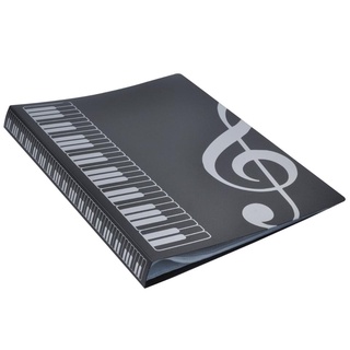 80 hojas a4 carpetas de libros de música tipo piano suministros de música almacenamiento de archivos (1)