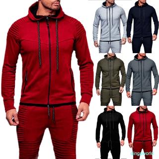 Online chaqueta con cremallera para hombre con cordón bolsillos gimnasio deporte ropa de abrigo Qinga