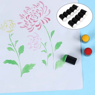 JOSEPHINA 10pcs/set Painting Sponge Crafts Art Tools Finger Painting DIY Card Making Paint Chalk Inking Kids Painting Tool (3)