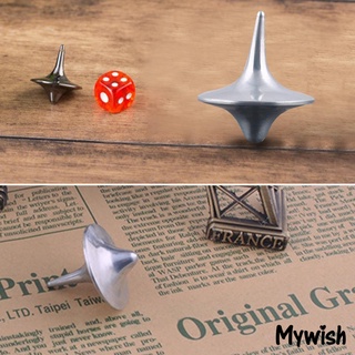 Mywish Mini portátil dedo Spinning Top juguete giroscopio de Metal regalo para niños con dados (5)