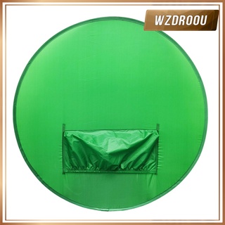 2 en 1 Wzdroou Tela De fondo color sólido redondo Verde/Azul Tela Para sillas Para estudio De fotografía/video