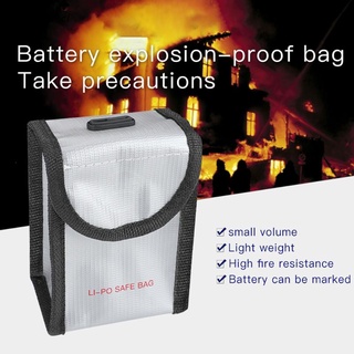 bay 1/2/3pcs Storage Bag Fireproof Lipo Battery Explosion Proof Safe Bag for -DJI FPV Combo Crossing Aircraft Drone Accessories