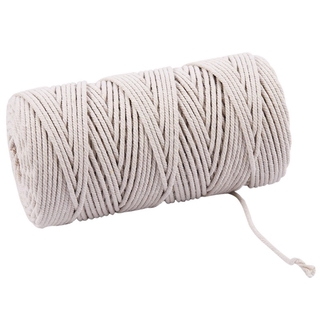 3Mmx200M Natural hecho a mano cordón de algodón macramé hilo cuerda Diy colgante de pared planta percha artesanía cadena de tejer (8)