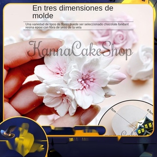 Molde de flores tridimensionales Tres-Dimensional flores Molde de rosa Rosa de Chocolate Molde de flor de cerezo