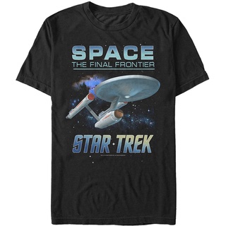 [talla Xs-4xl-5xl-6xl] Enterprise Final Frontier Journey personalizado algodón camiseta hombre