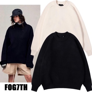 FOG Fashion knitted cotton unisex round neck sweater