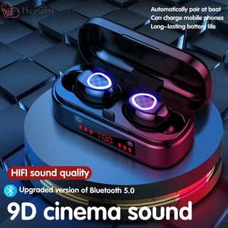 Tws 5.0 IPX5 Impermeable Inalámbrico Bluetooth Auriculares V7 Mini Deportes Estéreo Sonido En El Oído