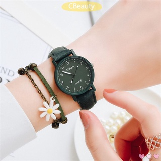 taza casual pulsera reloj conjunto de cuero femenino reloj de pulsera mujeres moda señoras simple cuarzo/multicolor