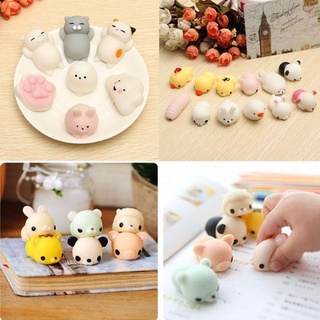 [Kaou] 10Pcs Random Squishy Lot Slow Rising Fidget Toy Kawaii Cute Animal Hand Toy