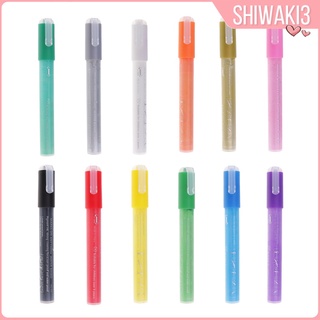 [Shiwaki3] Rotuladores de pintura acrílica/bolígrafos de arte permanente/bolígrafos de pintura para manualidades/cian