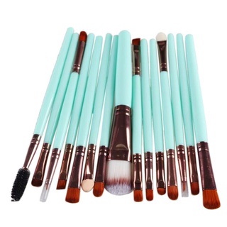 [listo stock] 15 piezas de brochas de maquillaje set de herramientas de maquillaje kit de tocador de lana (4)