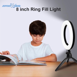 Joyonline nuevo spot 8 pulgadas Selfie lámpara de relleno LED anillo de luz con trípode Bluetooth compatible con Control remoto